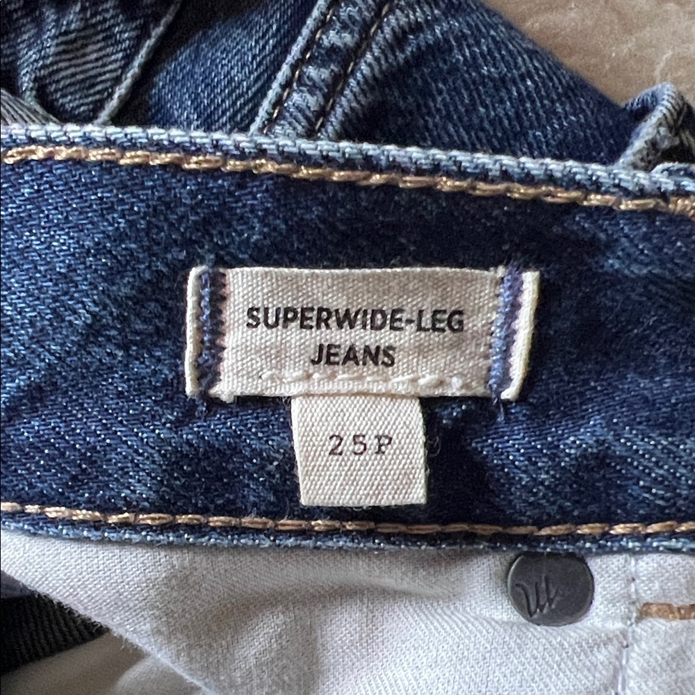 Like New Madewell Super Wide Leg 25P - Picture 5 of 6